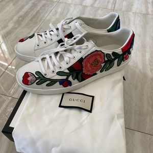 Gucci - Ace Floral Embroidered UNISEX